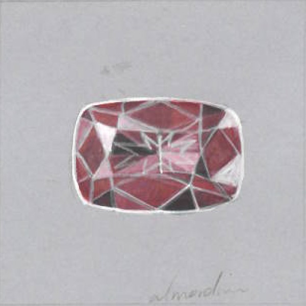 almandine garnet illustration by Nelly Creative Studios