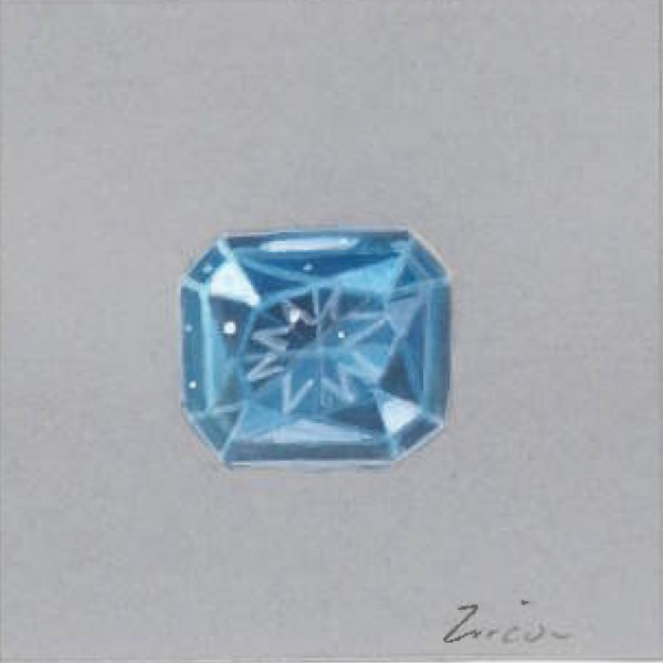blue topaz illustration by Nelly Creative Studios