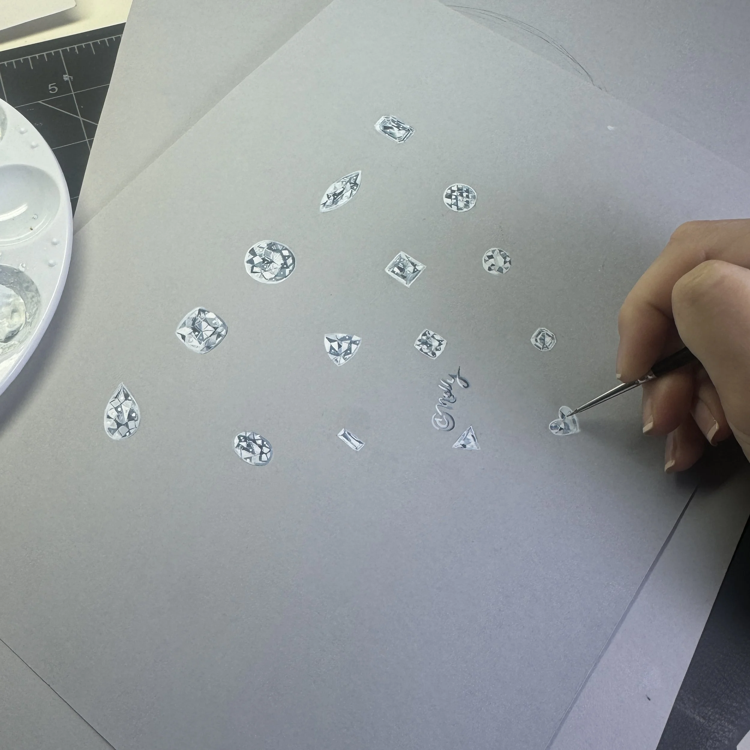 Engagement ring guide by Nelly Creative Studios