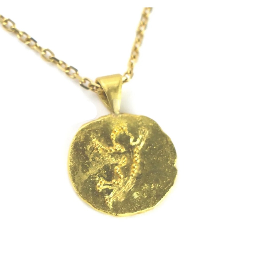 Gold Angel Necklace featuring Granulation